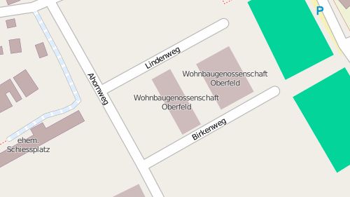 Oberfeld auf der Open Street Map