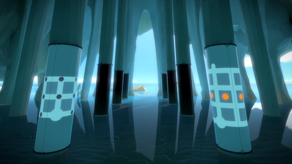 Screenshot von The Witness - Halle mit Säulen