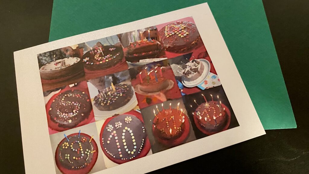 Glückwunschkarte von A und mir