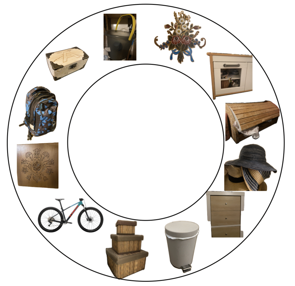 Zwischenblatt mit Verstecken