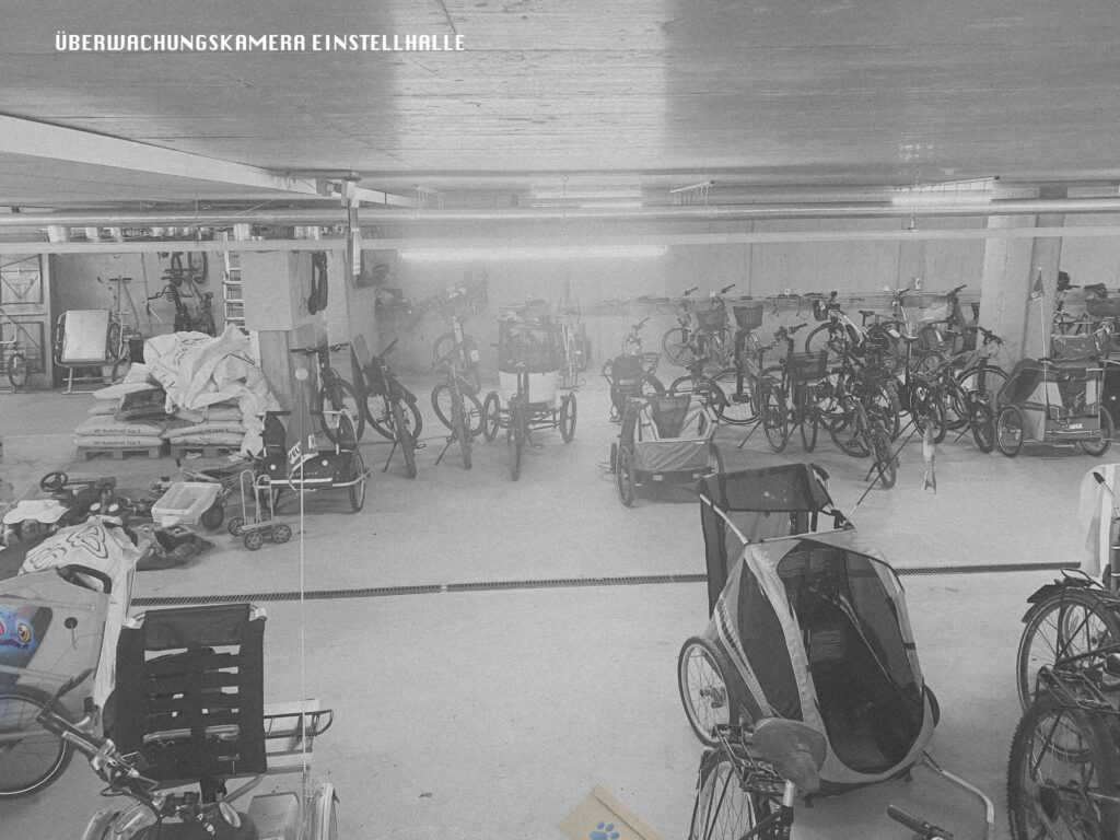 Überwachungskamer Einstellhalle
